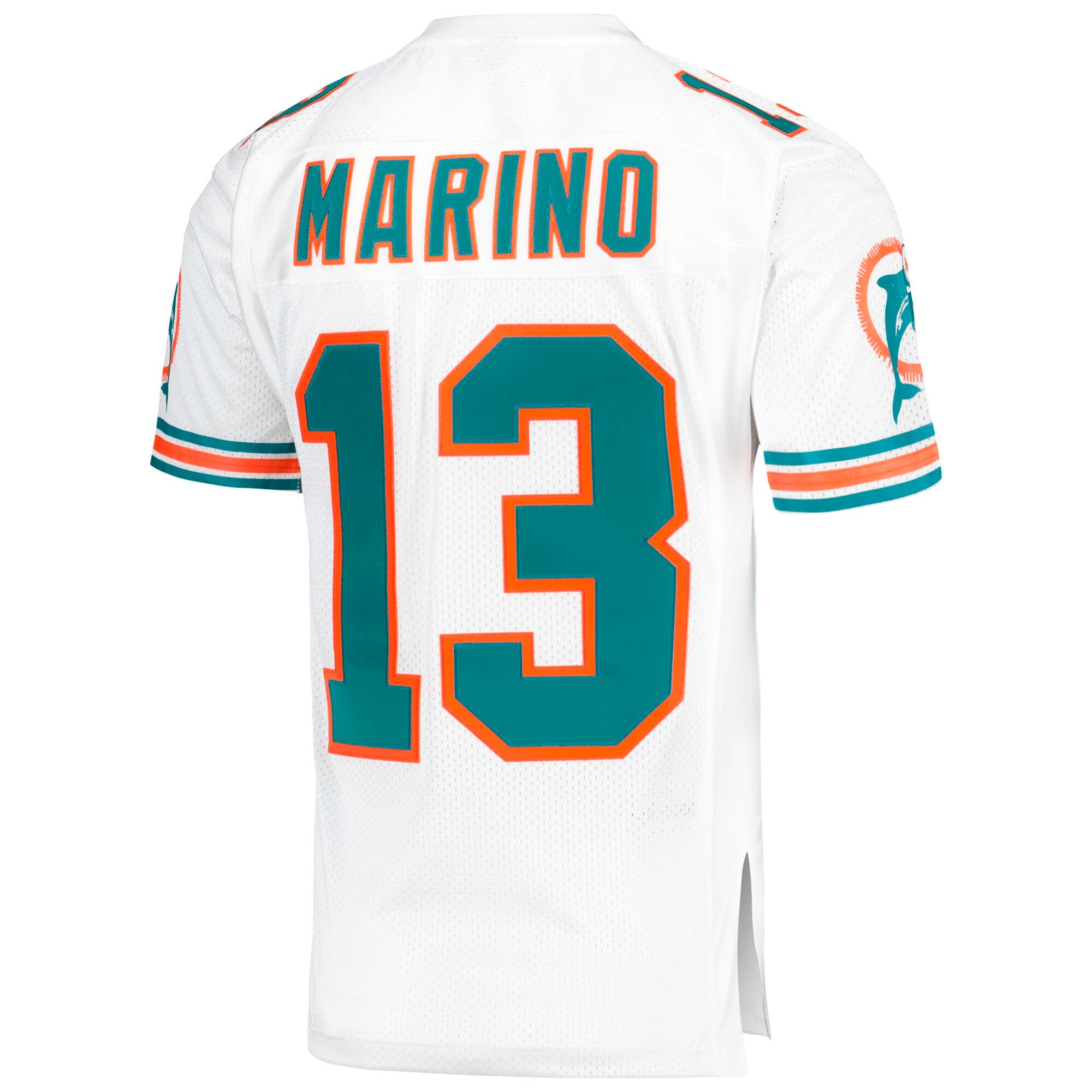 Maillot de poche pour joueur retraité Mitchell & Ness Dan Marino blanc des Dolphins Miami 1995 authentique